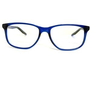 Nike 5019 402 Blue Rectangular Eyeglasses Frames 50-15-135 Just Do It Eyewear